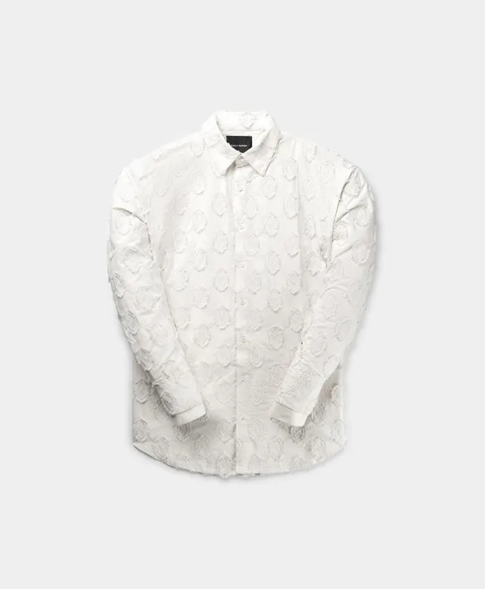 Men Nimbus Grey Trophy Shield Shirt Daily Paper Shirts