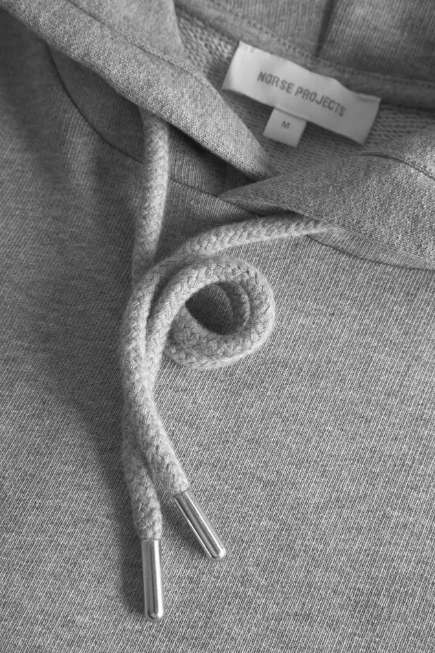 Men Norse Standard Hoodie Grey Melange Norse Projects Sweatshirts