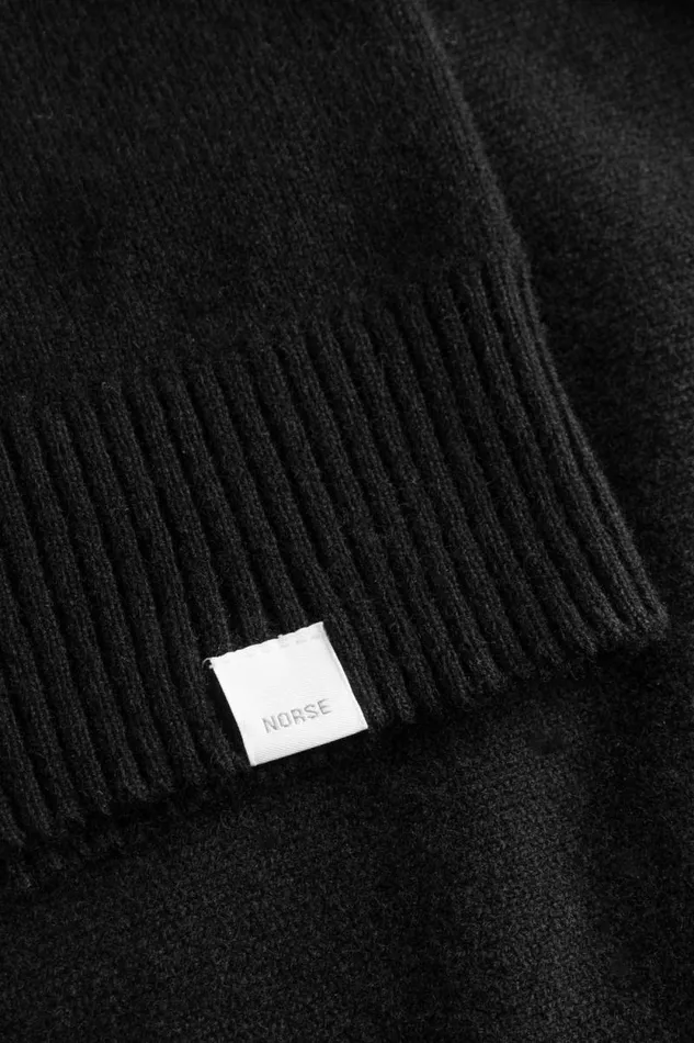 Men Norse Standard Merino Lambswool Cardigan Black Norse Projects Knitwear