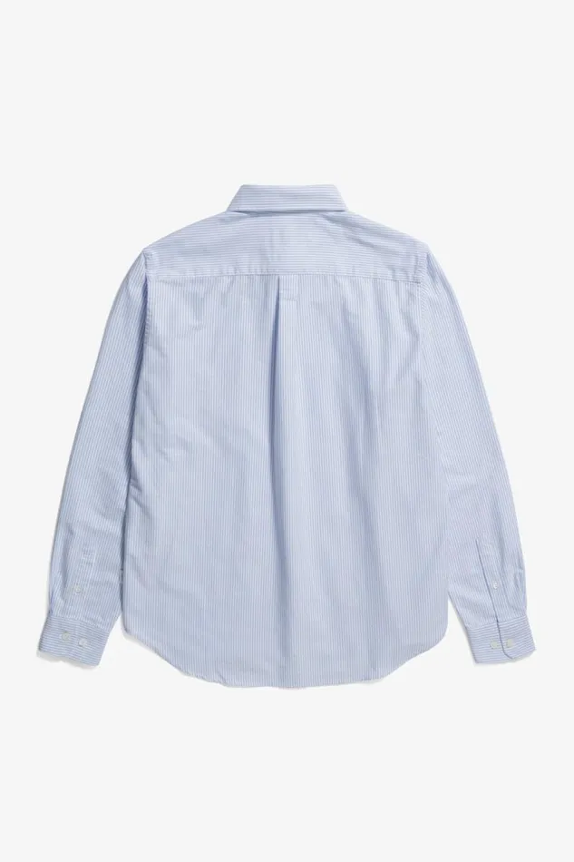 Men Norse Standard Oxford BD Shirt Pale Blue Stripe Norse Projects Shirting