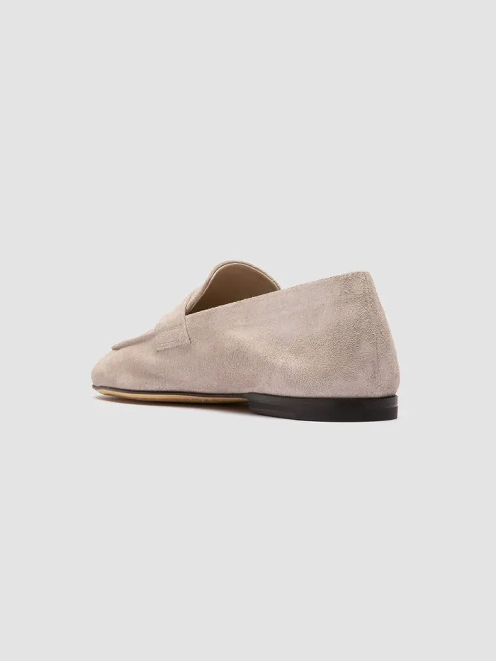 Men Officine Creative Footwear AIRTO 001 Beige Suede Loafers
