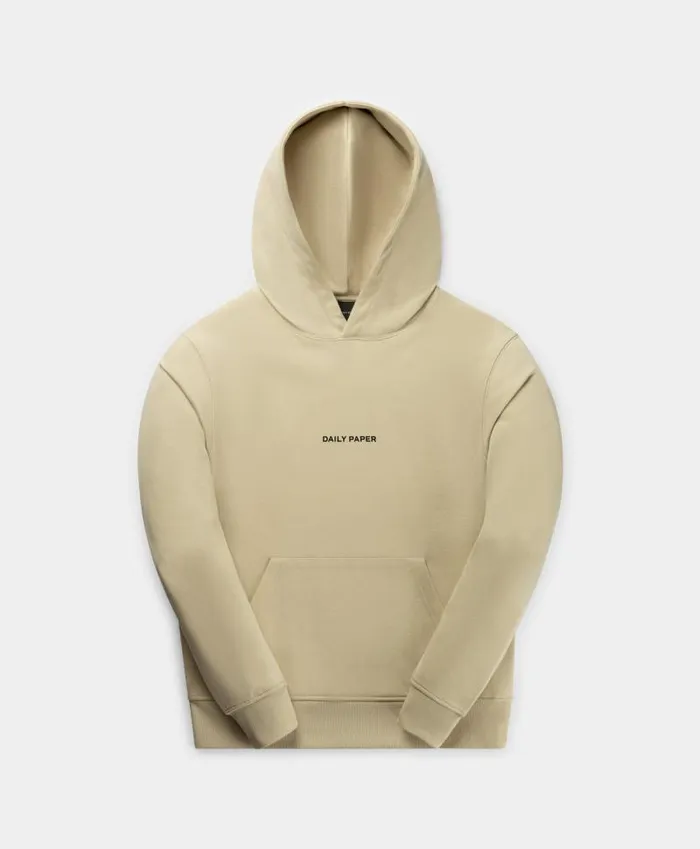 Men Pelican Beige Search Hoodie Daily Paper Hoodies and Sweaters