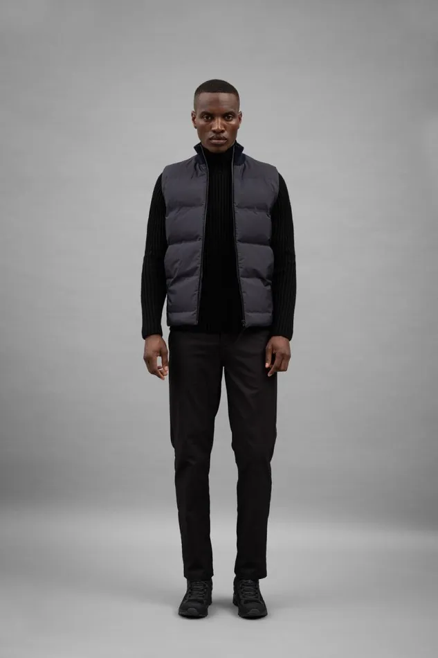 Men Pertex Shield Hybrid Knit Gilet Dark Navy Norse Projects Outerwear
