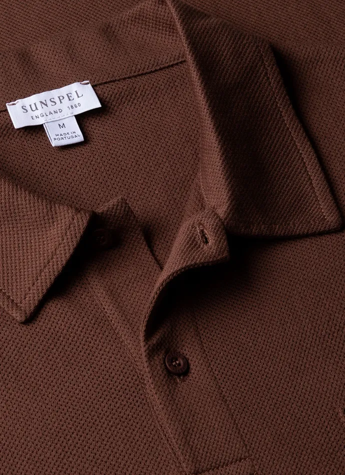 Men Polo Shirts ussunspel Riviera Polo Shirt Cocoa Brown Men Polo Shirts ussunspel Riviera Polo Shirt Cocoa Brown