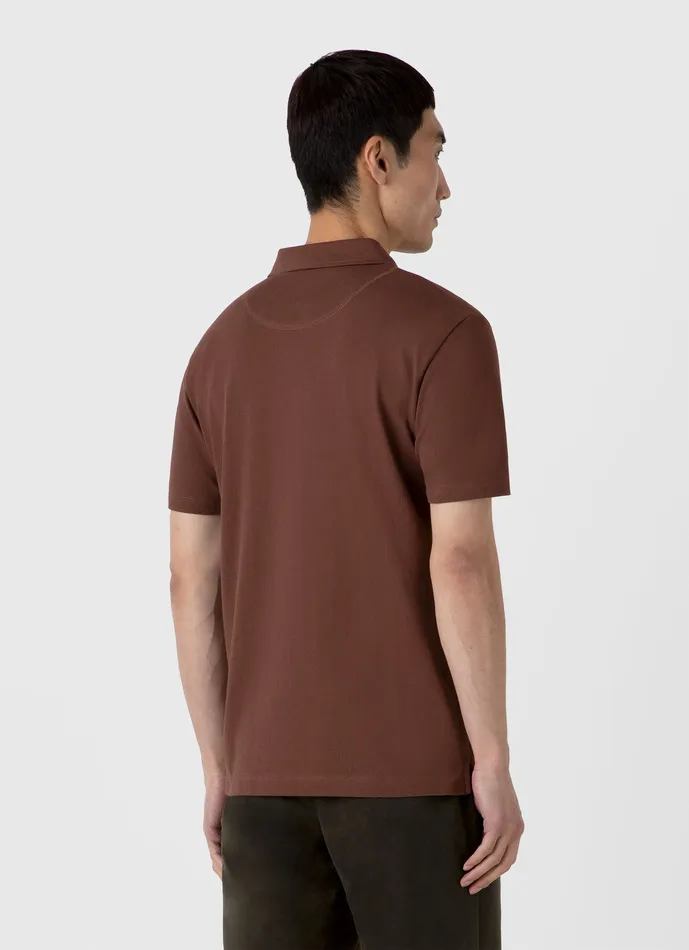 Men Polo Shirts ussunspel Riviera Polo Shirt Cocoa Brown Men Polo Shirts ussunspel Riviera Polo Shirt Cocoa Brown
