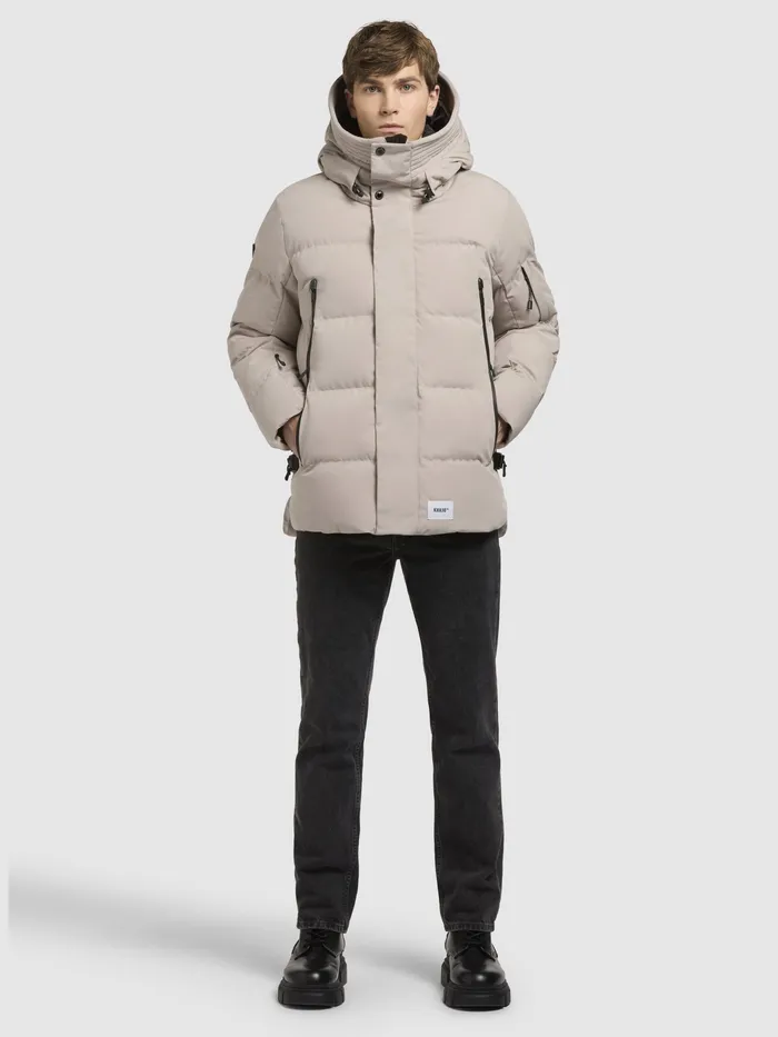 Men Puffer Jackets KHUJO Jacke TATO Hellgrau Hellgrau