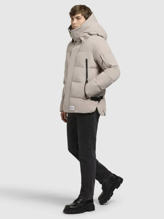 Men Puffer Jackets KHUJO Jacke TATO Hellgrau Hellgrau