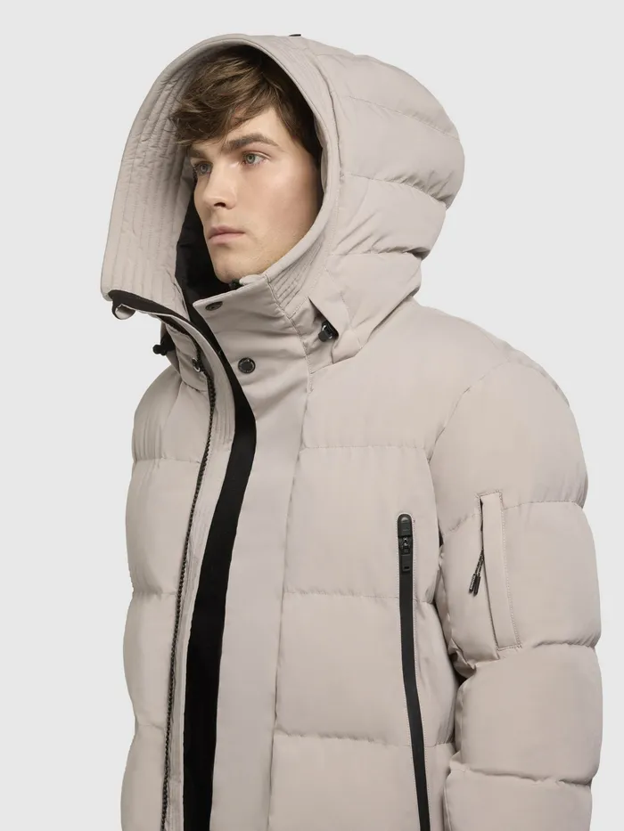 Men Puffer Jackets KHUJO Jacke TATO Hellgrau Hellgrau