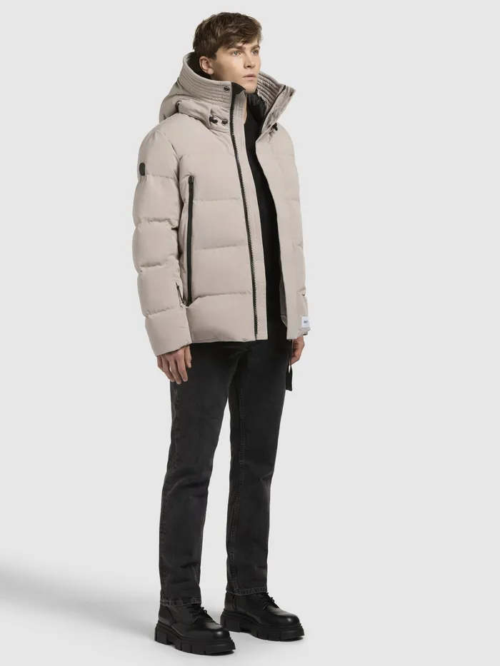 Men Puffer Jackets KHUJO Jacke TATO Hellgrau Hellgrau