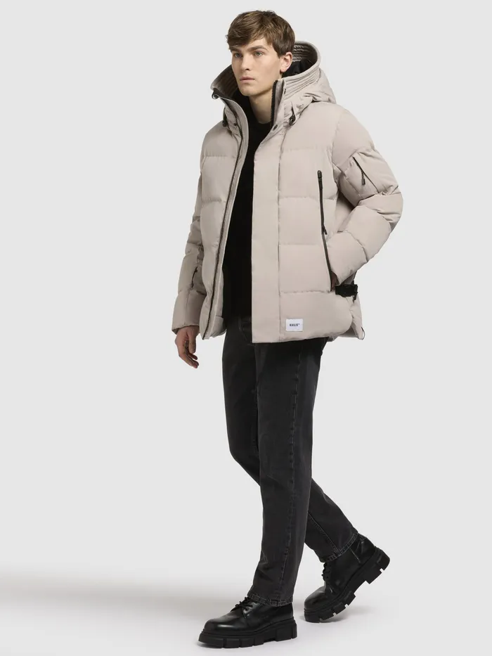 Men Puffer Jackets KHUJO Jacke TATO Hellgrau Hellgrau