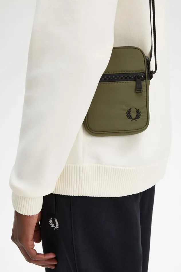 Men Ripstop Side Bag Uniform Green Fred Perry Bags