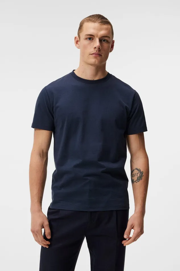 Men Sid Basic TShirt JL Navy JLindeberg Tshirts