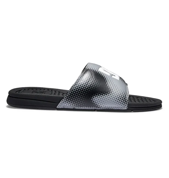 Men Slides DC Shoes Bolsa Slides blackgreywhite