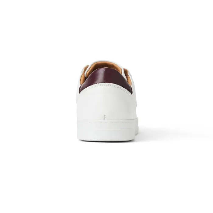 Men Sneakers Bruno Magli Dante LacetoToe Leather Sneaker 8211 White