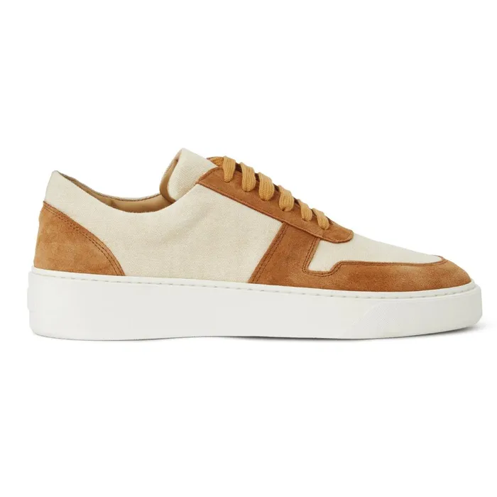 Men Sneakers Bruno Magli Darian Sneaker Sand Canvas