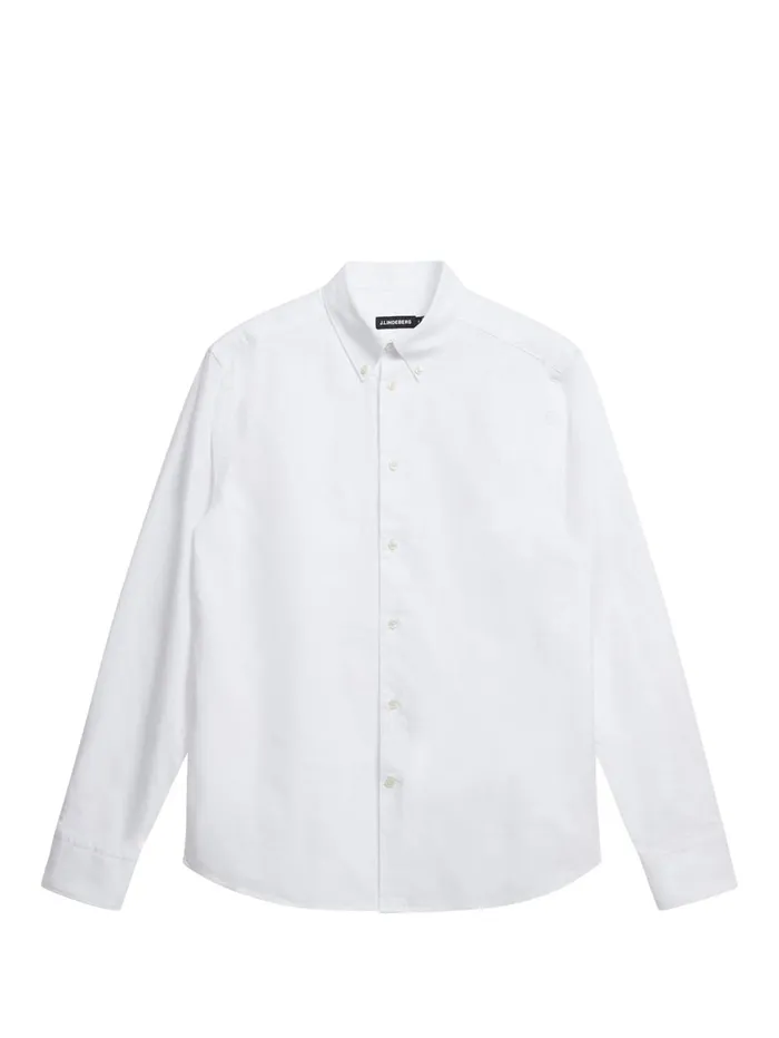 Men Stretch Oxford Slim Shirt White JLindeberg Shirts Men Stretch Oxford Slim Shirt White JLindeberg Shirts