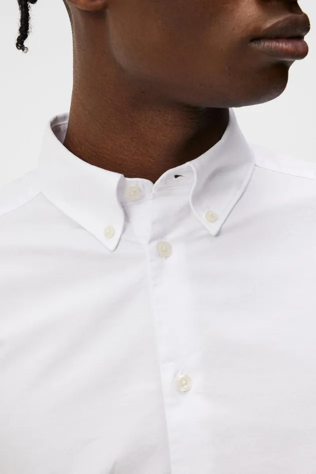 Men Stretch Oxford Slim Shirt White JLindeberg Shirts Men Stretch Oxford Slim Shirt White JLindeberg Shirts