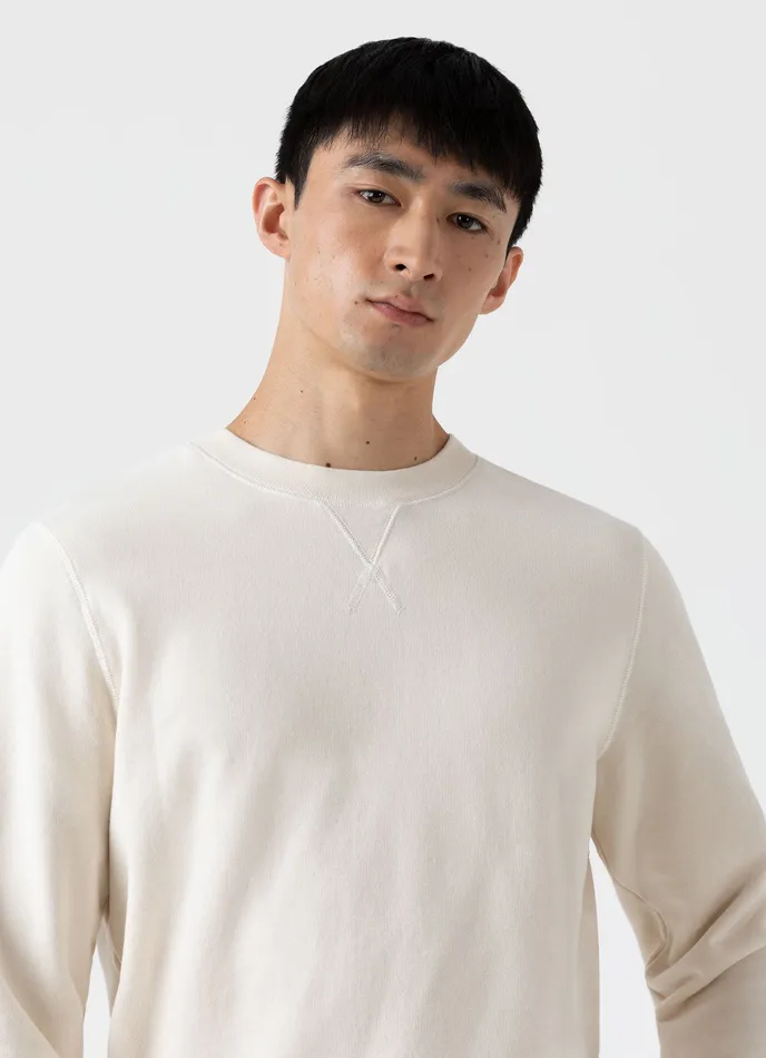 Men Sweatshirts and Sweatpants ussunspel Loopback Sweatshirt Undyed