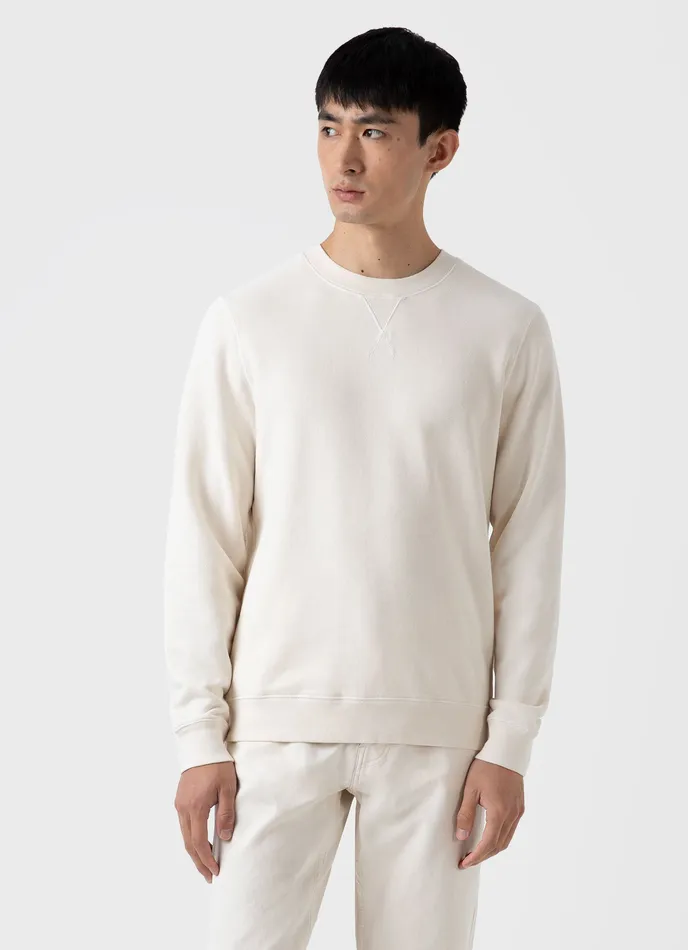 Men Sweatshirts and Sweatpants ussunspel Loopback Sweatshirt Undyed