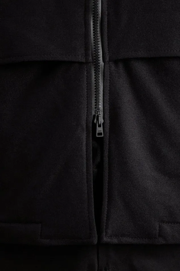 Men Technical Field Jacket Loro Piana Clima System Black Norse Projects Outerwear