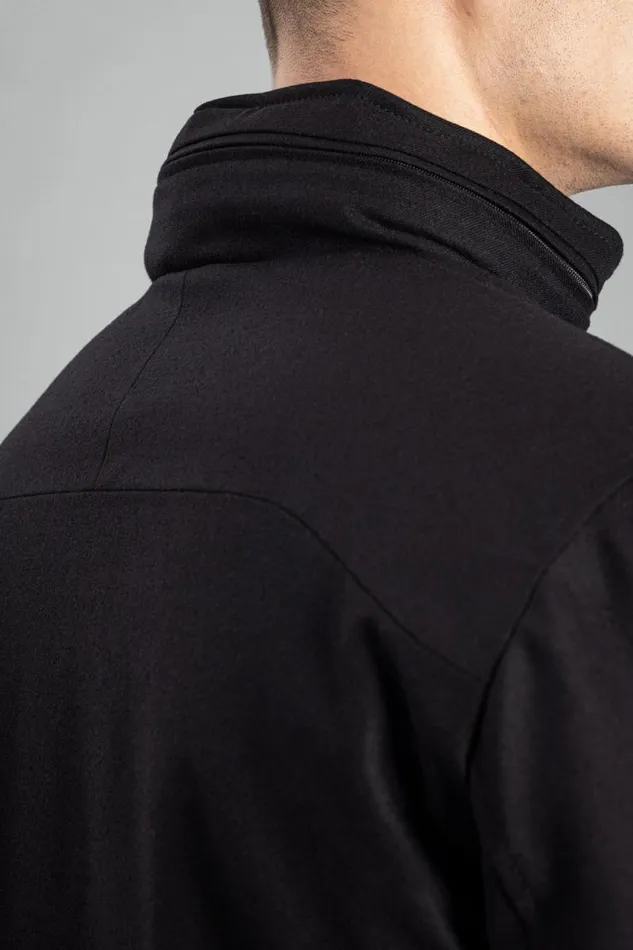 Men Technical Field Jacket Loro Piana Clima System Black Norse Projects Outerwear
