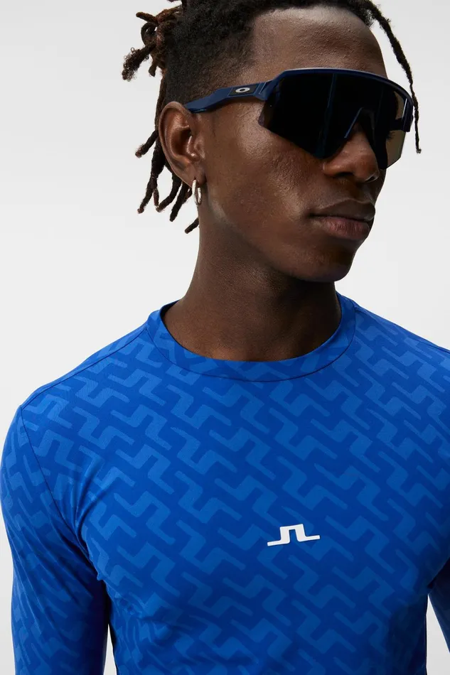 Men Thor Long Sleeve Blue Painted Bridge JLindeberg Base and Mid Layers Men Thor Long Sleeve Blue Painted Bridge JLindeberg Base and Mid Layers