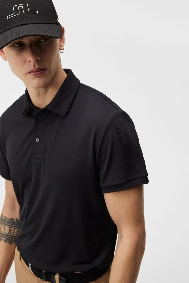 Men Tour Regular Fit Polo Black JLindeberg Polo Shirts Men Tour Regular Fit Polo Black JLindeberg Polo Shirts