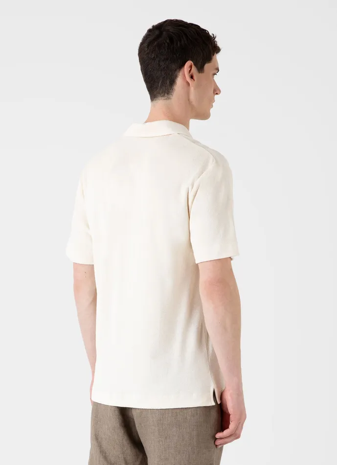 Men Towelling Polo Shirt Undyed Polo Shirts ussunspel Men Towelling Polo Shirt Undyed Polo Shirts ussunspel