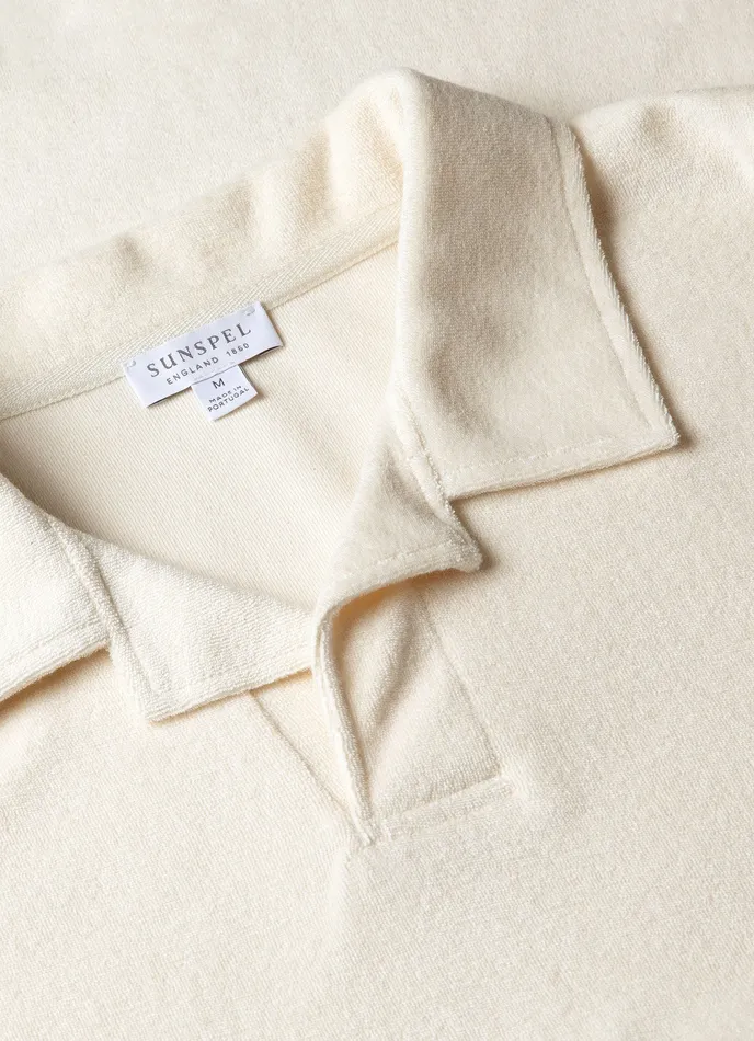 Men Towelling Polo Shirt Undyed Polo Shirts ussunspel Men Towelling Polo Shirt Undyed Polo Shirts ussunspel
