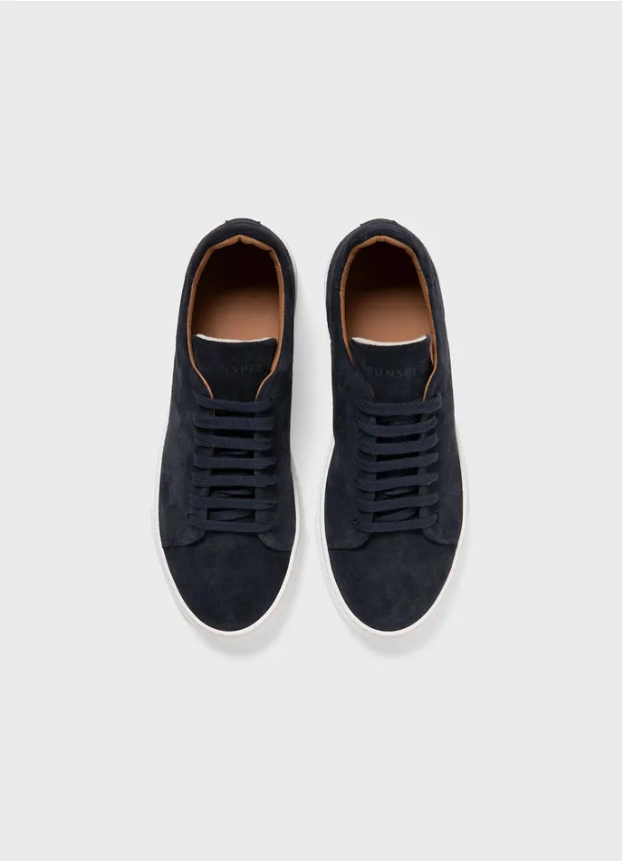 Men ussunspel Suede Tennis Shoe Light Navy Shoes