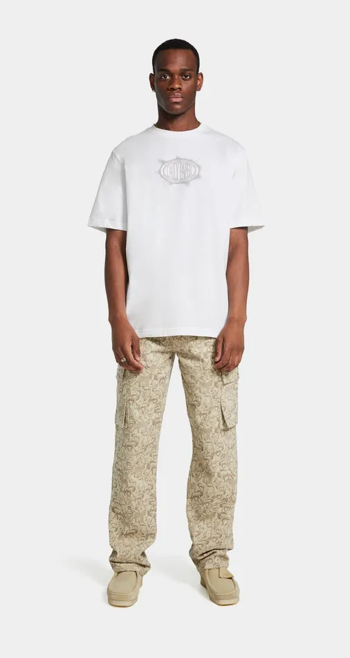 Men White Glow TShirt Daily Paper TShirts Men White Glow TShirt Daily Paper TShirts