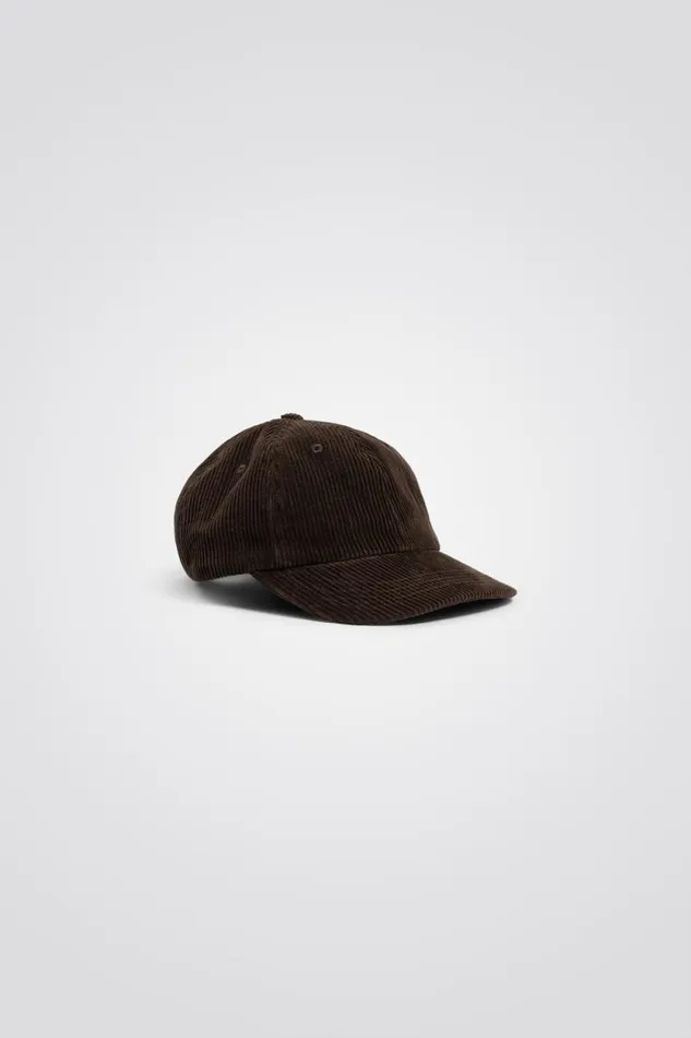 Men Wide Wale Corduroy Sports Cap Espresso Norse Projects Caps