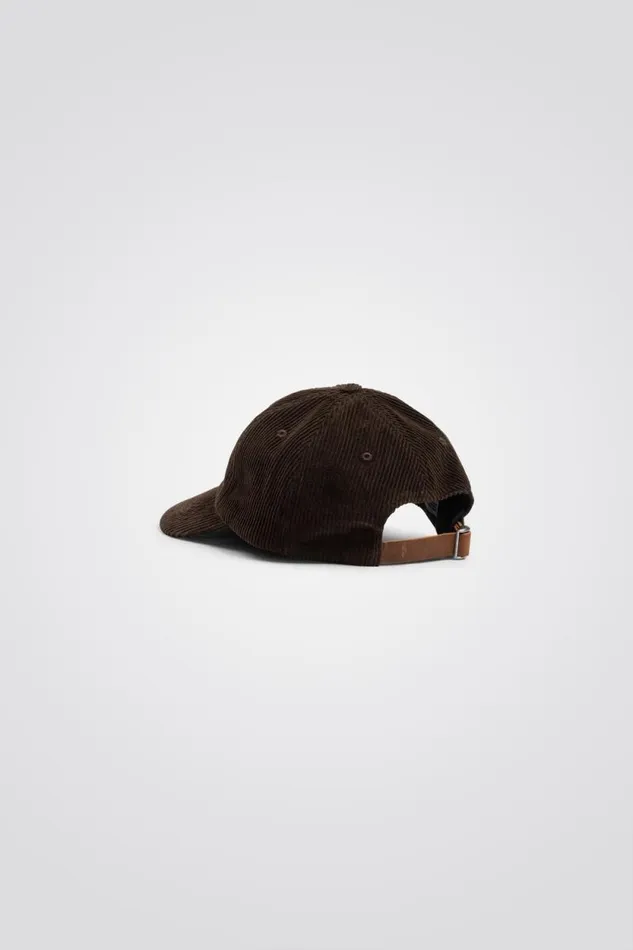 Men Wide Wale Corduroy Sports Cap Espresso Norse Projects Caps