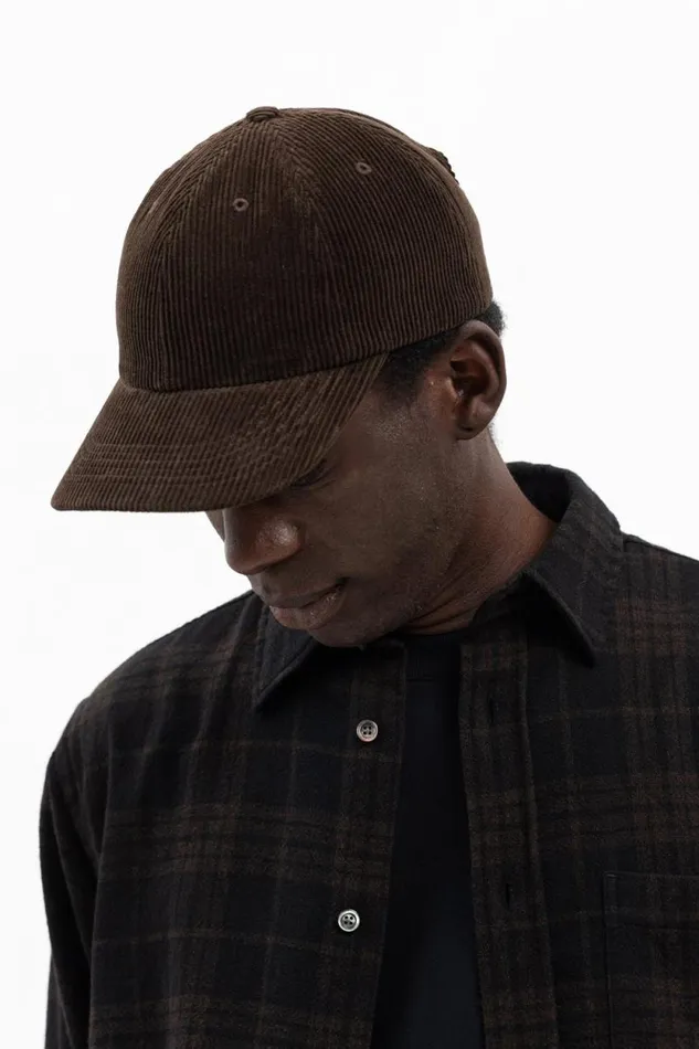 Men Wide Wale Corduroy Sports Cap Espresso Norse Projects Caps