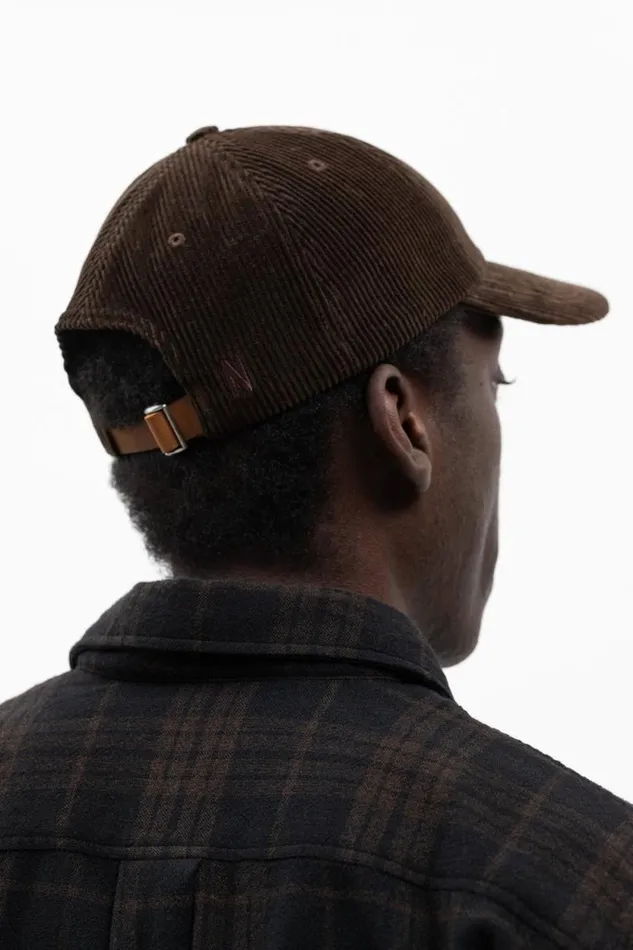 Men Wide Wale Corduroy Sports Cap Espresso Norse Projects Caps
