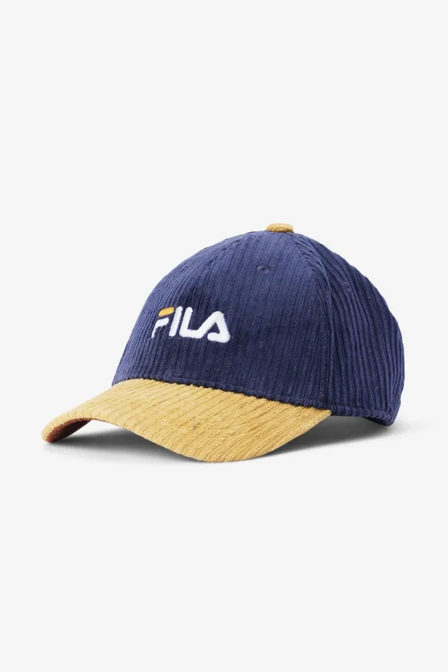 MenWomen Fila Socks and Accessories Corduroy Dad Hat Moonlit Ocean