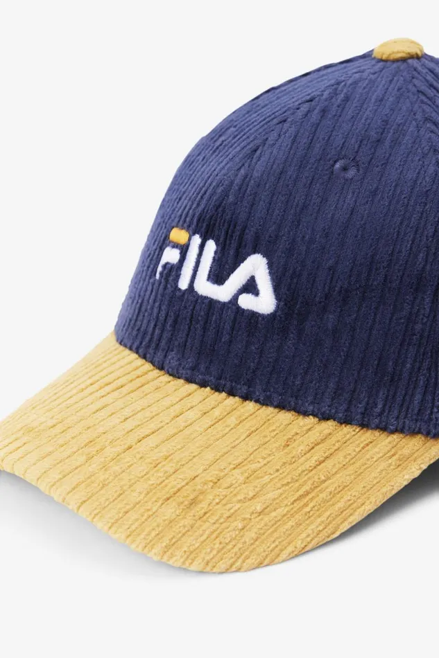 MenWomen Fila Socks and Accessories Corduroy Dad Hat Moonlit Ocean