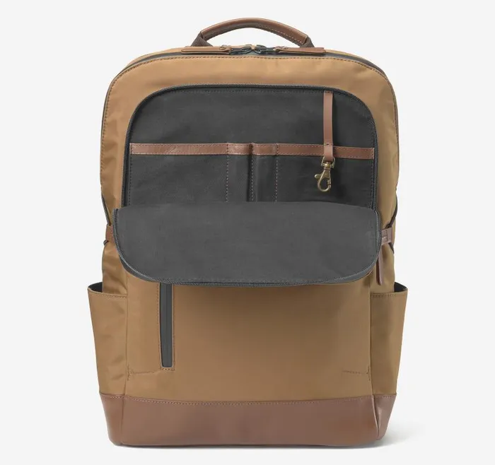MenWomen Johnston and Murphy Backpacks and Briefcases Hudson Waterproof Backpack Cognac MenWomen Johnston and Murphy Backpacks and Briefcases Hudson Waterproof Backpack Cognac