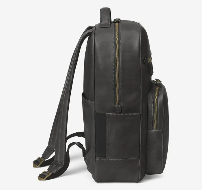 MenWomen Johnston and Murphy Backpacks and Briefcases Rhodes Backpack Black Full Grain