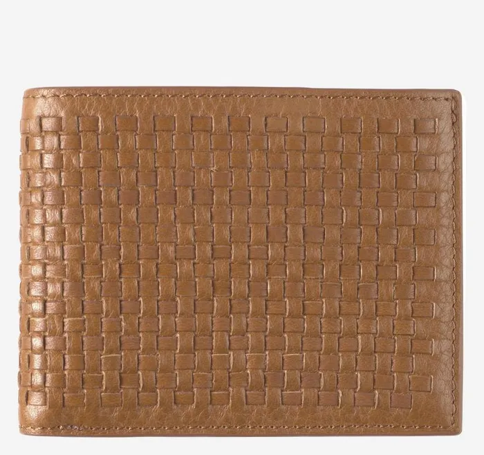MenWomen Johnston and Murphy Wallets Kingston Woven Billfold Brown MenWomen Johnston and Murphy Wallets Kingston Woven Billfold Brown