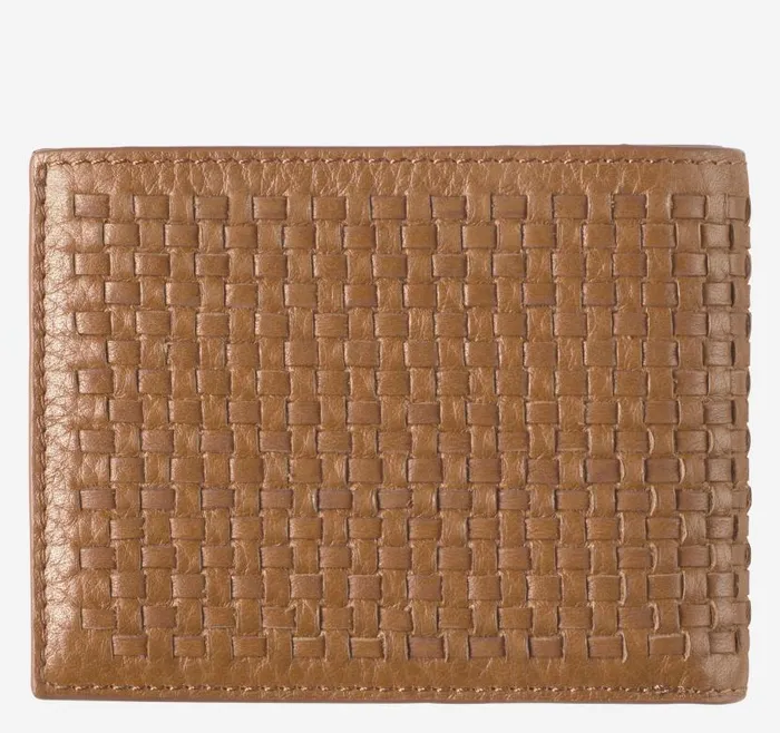 MenWomen Johnston and Murphy Wallets Kingston Woven Billfold Brown MenWomen Johnston and Murphy Wallets Kingston Woven Billfold Brown