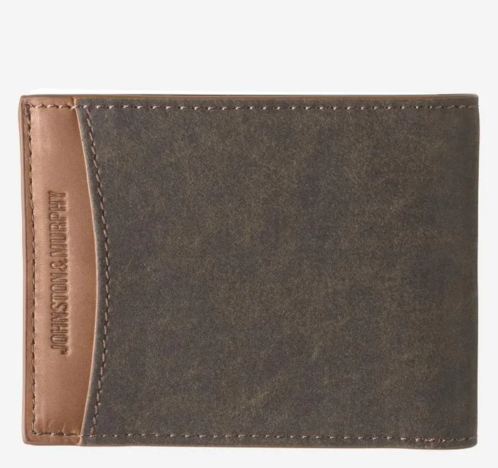 MenWomen Johnston and Murphy Wallets Rhodes Billfold Wallet Browntan Antique Cotton MenWomen Johnston and Murphy Wallets Rhodes Billfold Wallet Browntan Antique Cotton