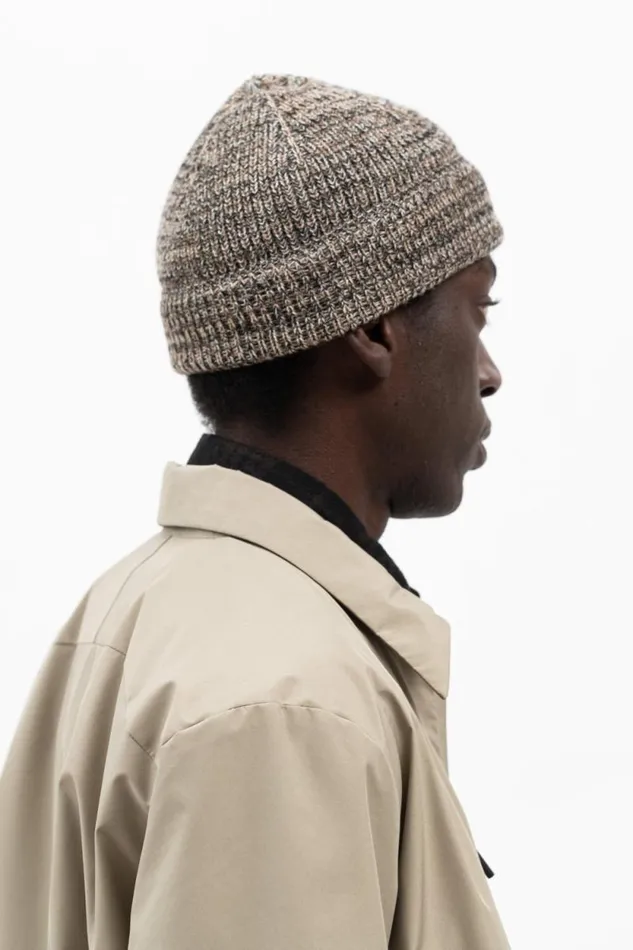 Men Wool Cotton Rib Beanie Camel Norse Projects Beanies