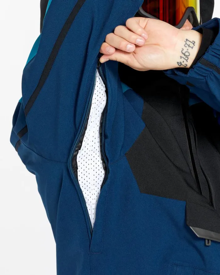 Mens Brighton Pullover 8211 Navy Mens Volcom Jackets