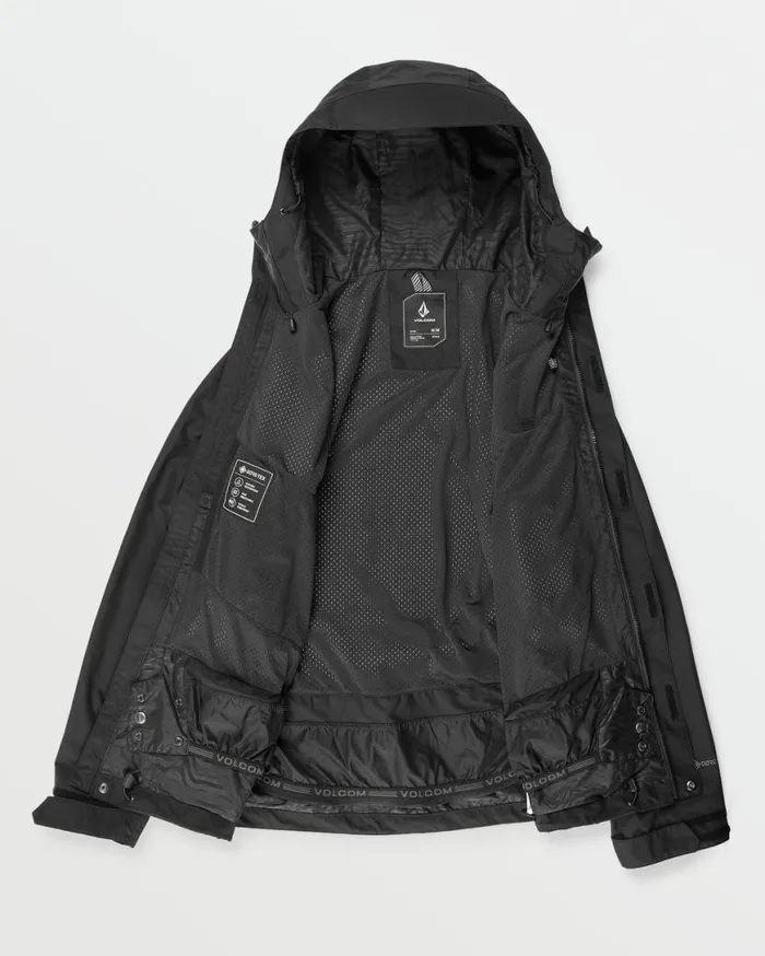 Mens Dua GoreTex Jacket 8211 Black Mens Volcom Jackets