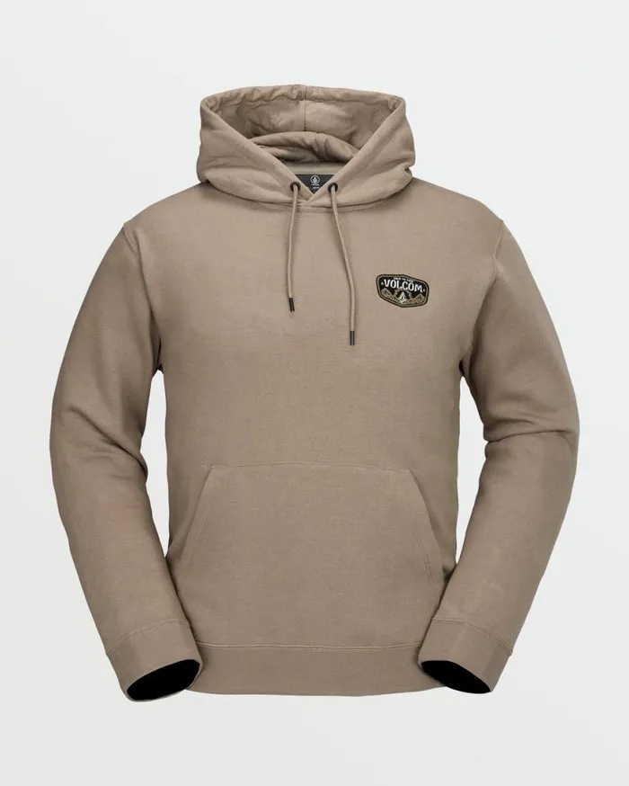 Mens Essential Hoodie 8211 Chestnut Brown Mens Volcom Layering