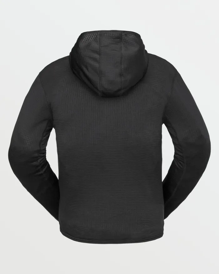 Mens Gridlock Full Zip Fleece 8211 Black Mens Volcom Layering