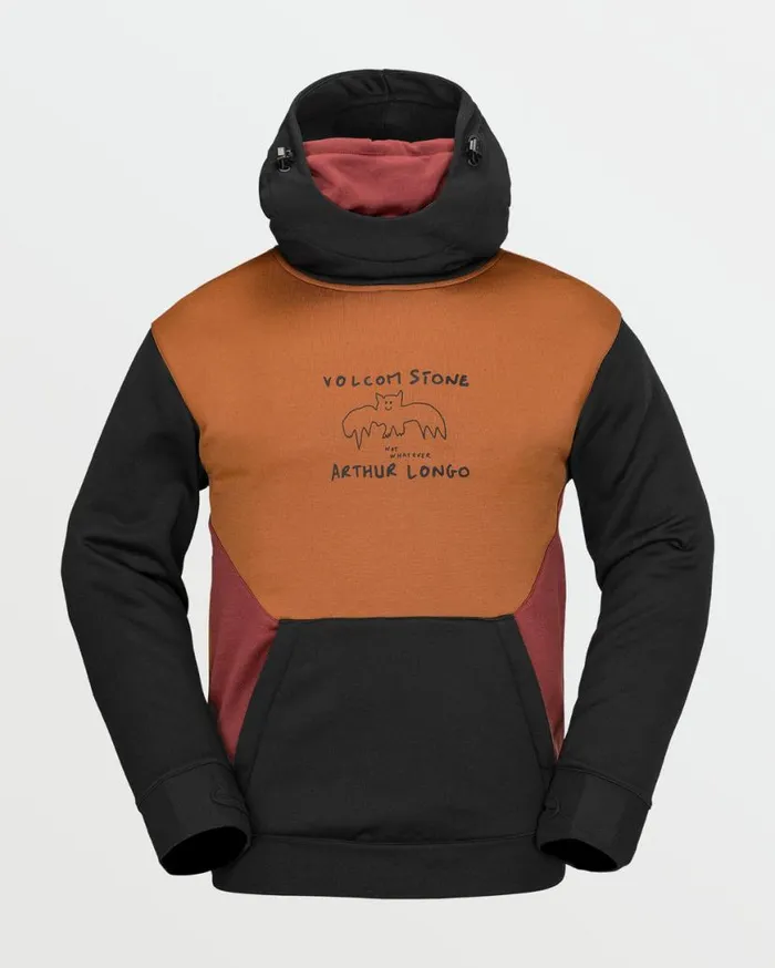 Mens Hydro Riding Hoodie 8211 Caramel Mens Volcom Layering