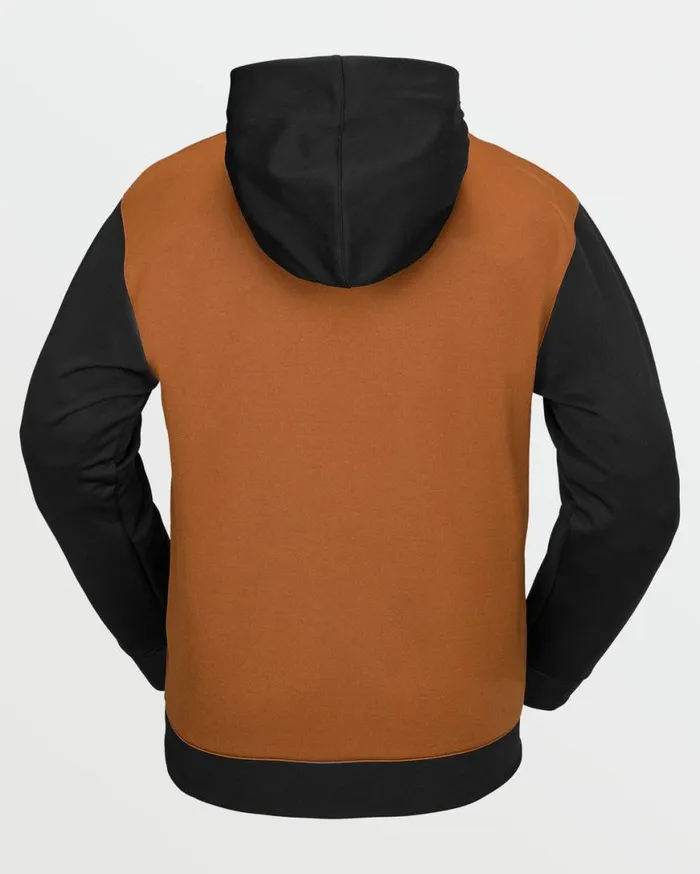Mens Hydro Riding Hoodie 8211 Caramel Mens Volcom Layering