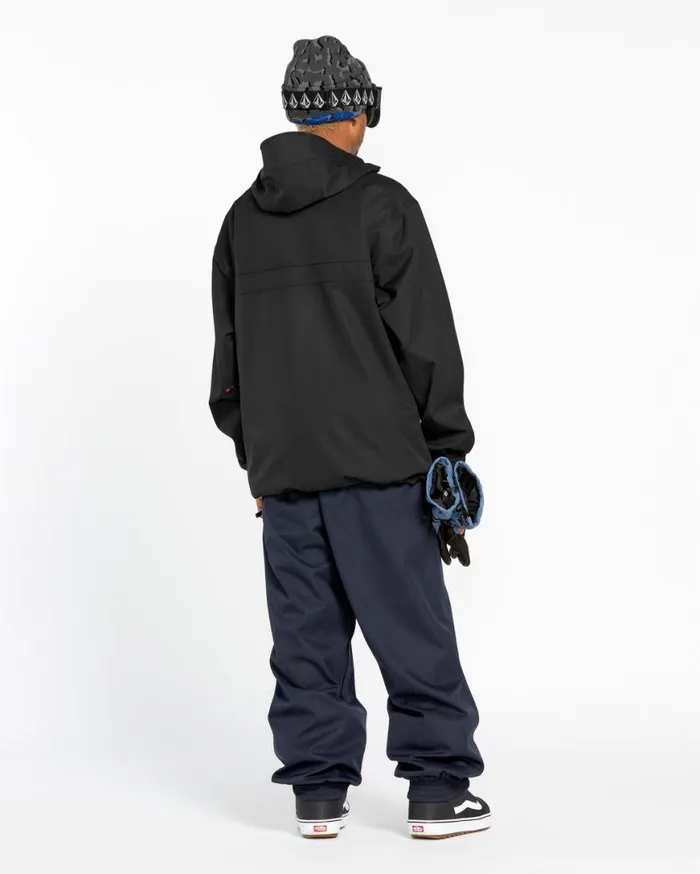 Mens Longo 20K Pullover 8211 Black Mens Volcom Jackets